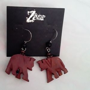 Zevar Elephant Earrings